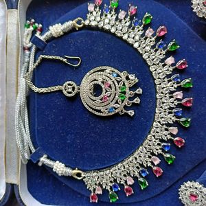 AD Jewellery Set Multi