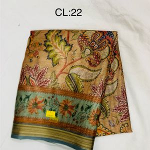 Printed Jute Cotton Jari