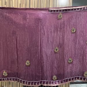 WINE EXCLUSIVE WEDDING SAREE