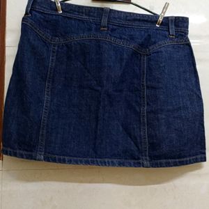 Nevy Blue Beautiful Denim Skirt For Women's