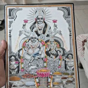 ♡Silver Kuber Lakshmi GODDESS Painting♡