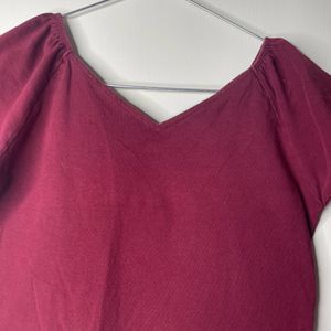 V Neck Crop Top