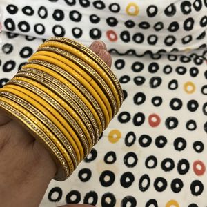 Unused Yellow Lac Bangles