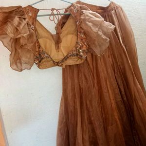 Nude Lehenga Choli