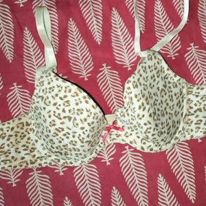 🍒😍 Sexy Cheeta Print Double Push Up Bra 34b