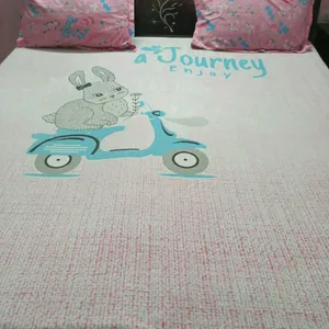 Cute Bunny Bedsheet with Pillow Covers