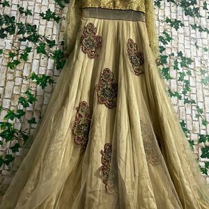 Designer😍Golden Ethnic gown