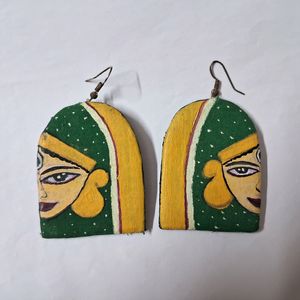 ANEA Handmade Durga Ma Themed Earrings