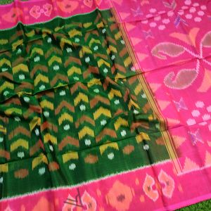 Green Ikkai Sico Saree