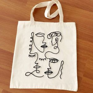 Hand Embroidered Customised Tote Bag