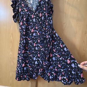 Wrap Around Floral Dress