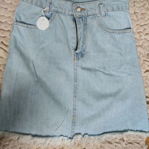 Denim Mini Skirt