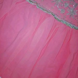 Pink Heavy Embroidered Sharara Suit