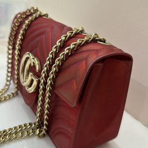 Red Clutch/ Sling Bag