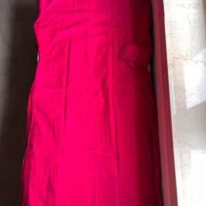 Pink Straight Kurta