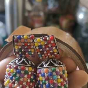 Multicolour Jhumka