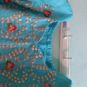 Kurti With Thread Work