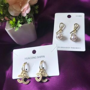 Combo Pack Of 2 Korean Earrings