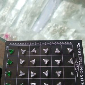 Diamond Pure silver Earring