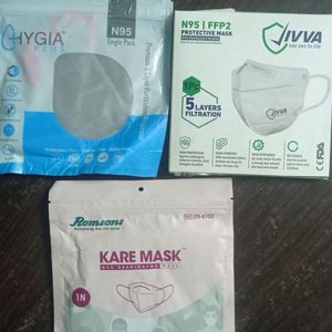 Pack Of 5 N95 Protective Mask.