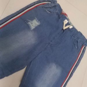 Trendy Denim Joggers For Women