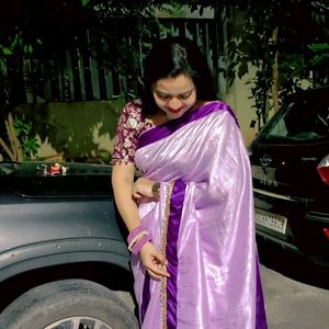 Banaras Saree With Designer Borders