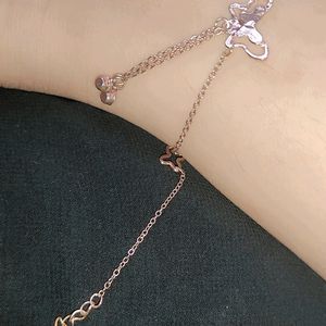 Butterfly Gold Plated Anklets