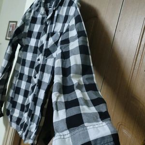 Black And White Check Shirt