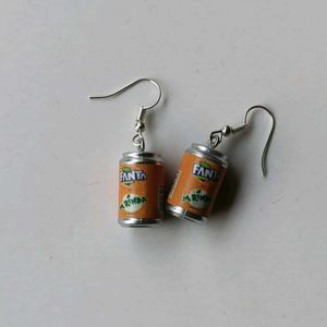 Fanta Can Earrings