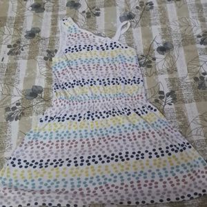 White Casual Frock for Girls