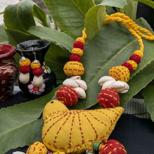 Handmade Yellow Bird Neckpiece