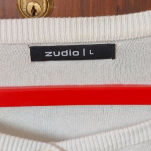 Zudio White Sweater