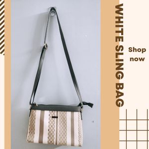 White Sling Bag(Exotic)