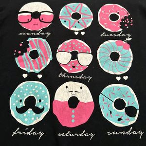 11-12yrs Old Long Sleeve T-shirt Donut Print