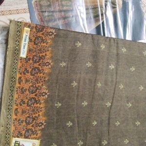 Cotton Saree With Contrast Blouse