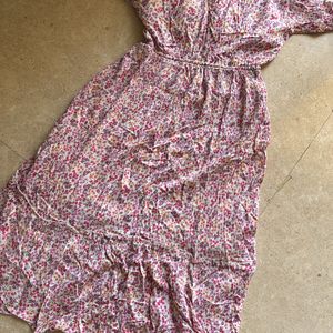 Mango Pink Floral Dress