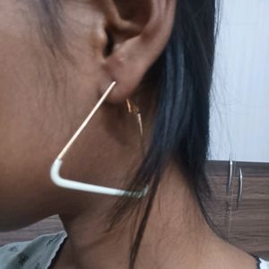 Triangle Hoop Earrings