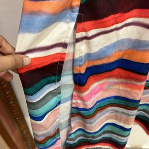 Multi-Colored Striped Dress