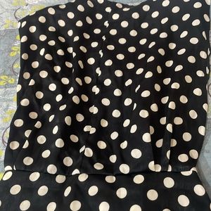 Black Polka Dot Stylish Top