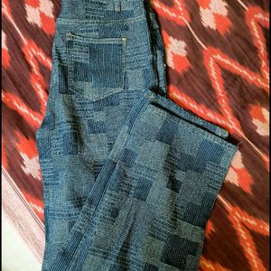 Urbanic Patchwork Straight Denim Jeans