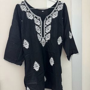 Short Kurta - Black