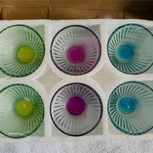 6 pc Glass Bowls New And Packed