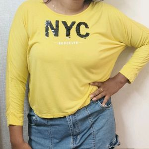 Casual Yellow Top