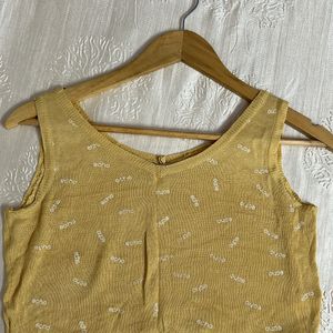 Butter Yellow Crop Top