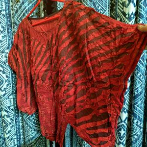 Pure Cotton Rustic Look Kaftan Top