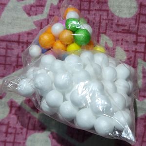 coloured Thermocol Balls