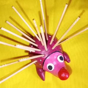 Porcupine Toothpick Or Agarbatti Holder