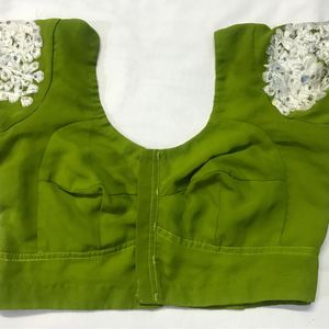 Beautiful Georgette Green Colour Blouse