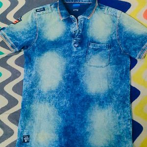 Denim T-shirt For Casual Wear