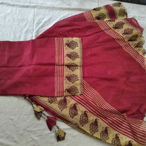 Red Lehnga With Kurti